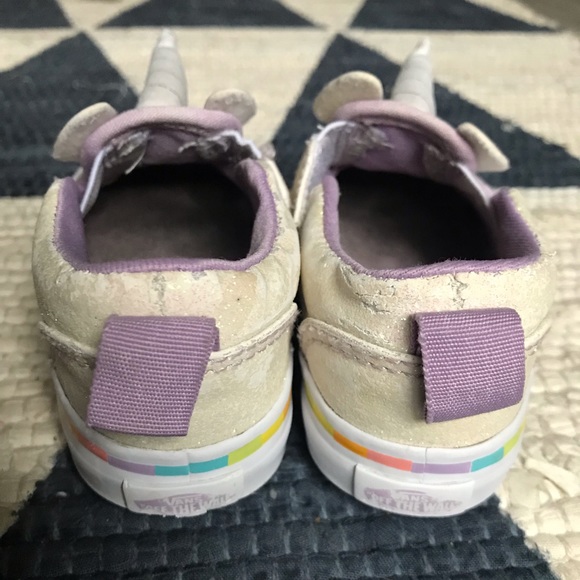 Unicorn Vans Purple Toddlers Size 4 - Picture 5 of 8